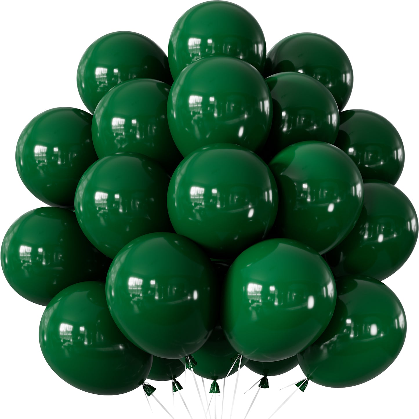 Dark Green Balloons 12 Inch – 24pcs Green Latex Party Balloon for Safari Birthday, Chritmas, Baby Shower, Forest Theme Party Decorations, Perfect for Small Gatherings, Dorms, Budget Events