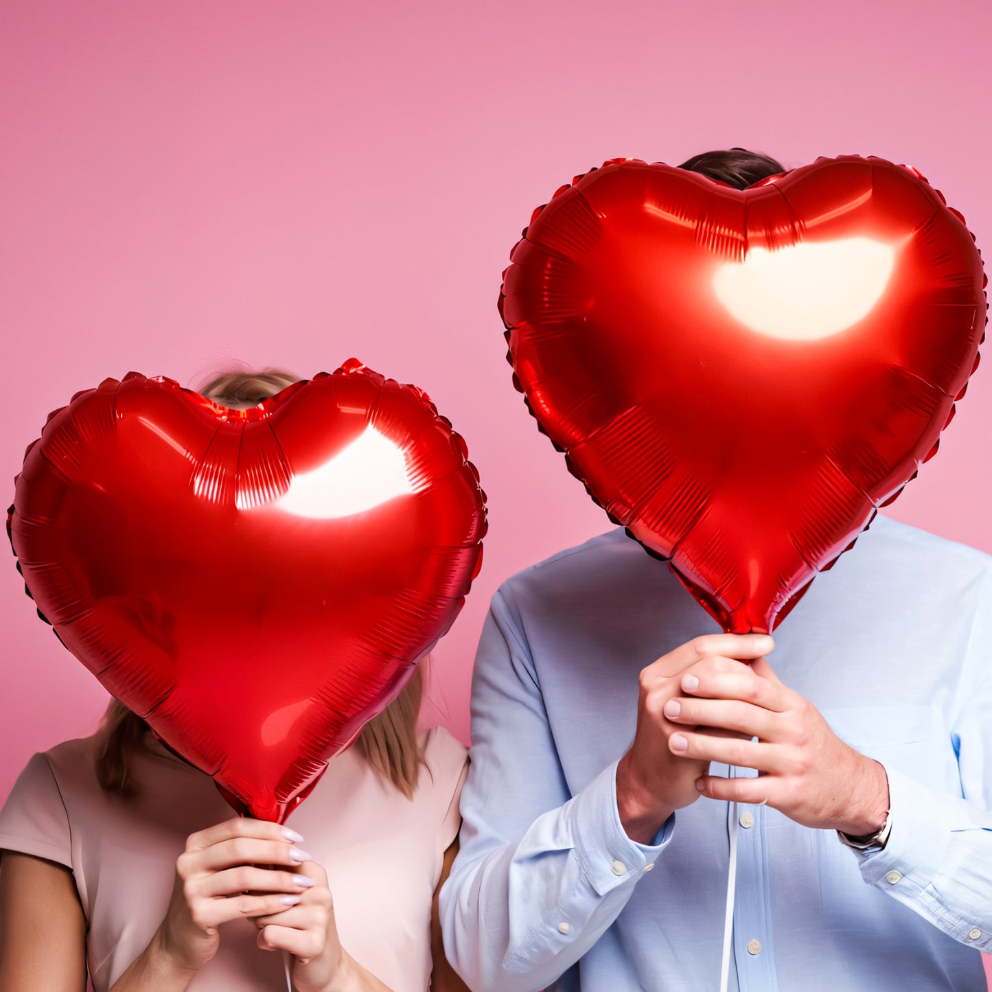 Haolongfa Valentine Balloons, 10 Inch Red Heart Balloons Kit, 30 Pcs Heart Shaped Balloons Mylar Foil Balloons for Velentines Day Anniversary Wedding Engagement Birthday Party Decorations