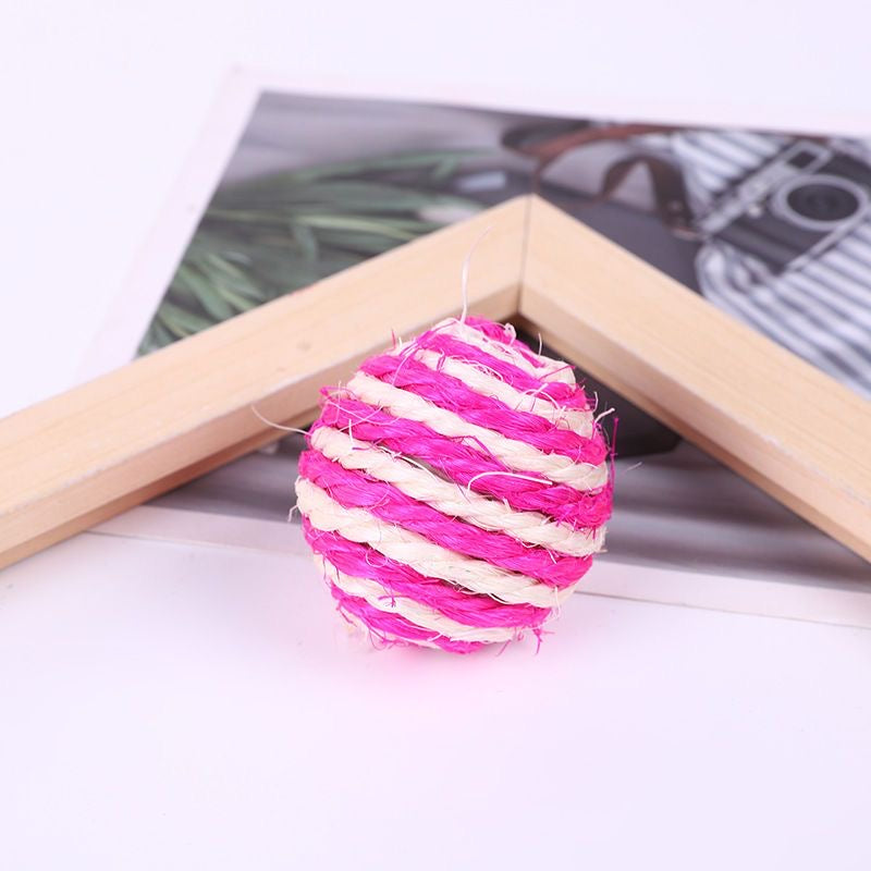 Cat Toys Balls, Woolen Yarn Cat Ball Toy with Bell Inside, Cat Toys for Indoor Cats, Interactive Cat Chew Toys for Kitty Kitten
