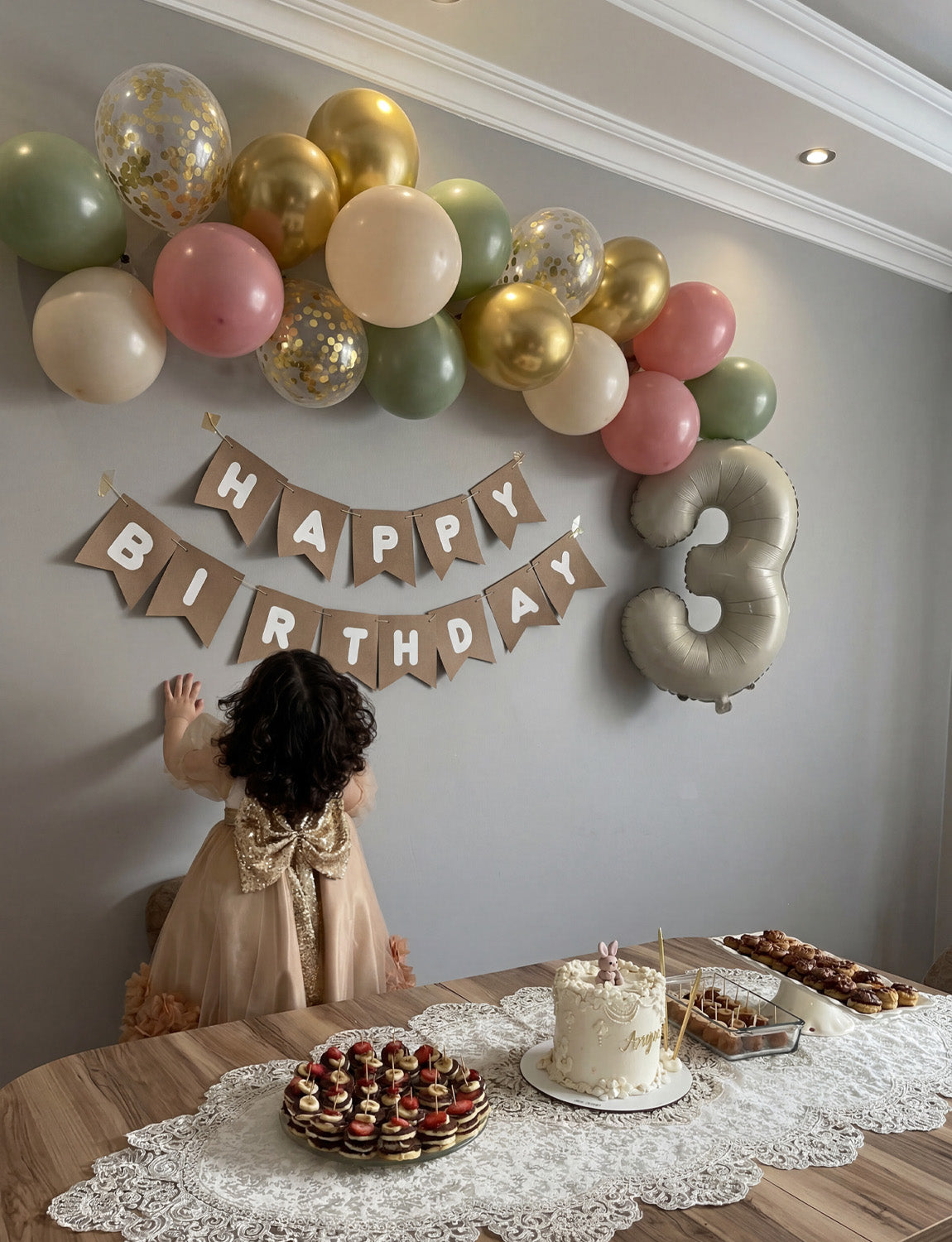 Pink and Green Balloons, 50pcs 12in Boho, Latex Party Decor | Sage Green Blush Pink Gold Confetti Baby in Bloom Balloons for Baby Shower Decoration, Girls Birthday, Bridal Shower, Wedding