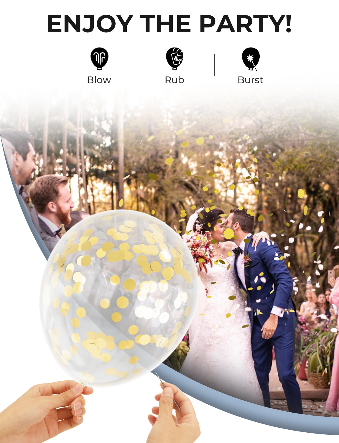 Haolongfa Navy Blue and Gold Balloons Garland Arch Kit,110 pcs Navy Blue Metallic Blue Gold Confetti Balloons for Graduation Birthday Baby Shower Anniversary Wedding Celebration Party Decoration