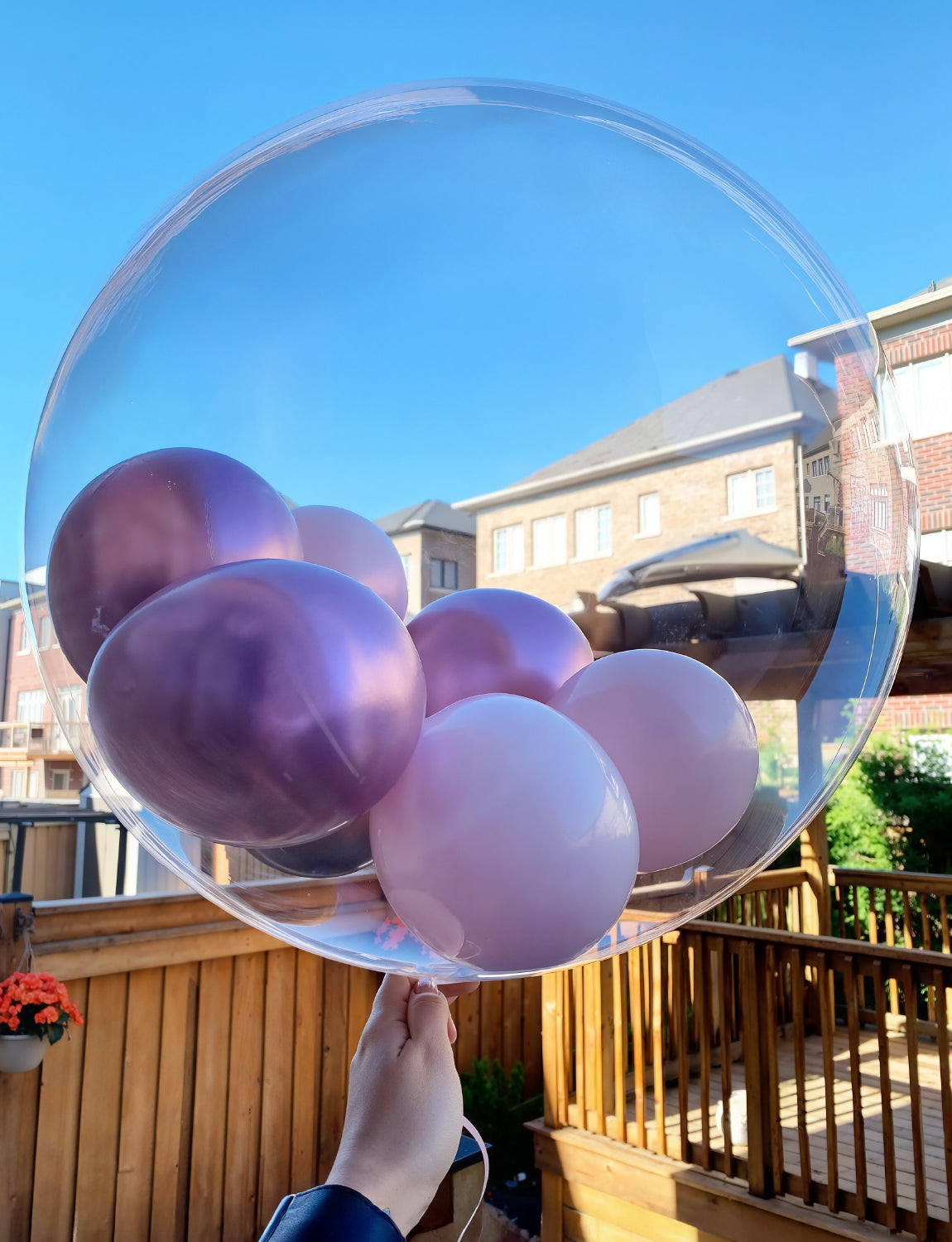 36 Inch Bobo Balloons – Transparent Clear Bubble Balloons for Stuffing with Helium, 12 Pcs Large Balloon for DIY Party Decor, Birthday, Wedding, Baby Shower, Anniversary, Indoor Outdoor Celebration