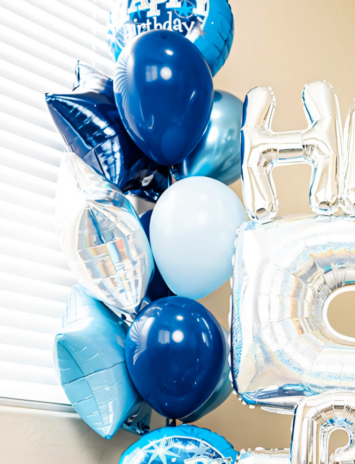 Haolongfa Blue Latex Balloons,12 Inch 60pcs Metallic Blue Balloons Macaron Baby Blue Balloons Light Blue Balloons Navy Blue Balloons for Bridal,Birthday,Baby Shower,Wedding,Celebration,Party Decor