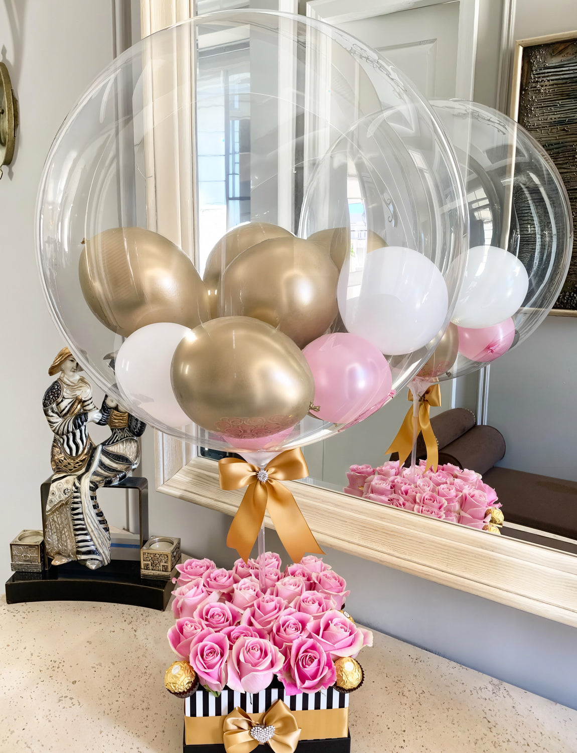 36 Inch Bobo Balloons – Transparent Clear Bubble Balloons for Stuffing with Helium, 12 Pcs Large Balloon for DIY Party Decor, Birthday, Wedding, Baby Shower, Anniversary, Indoor Outdoor Celebration