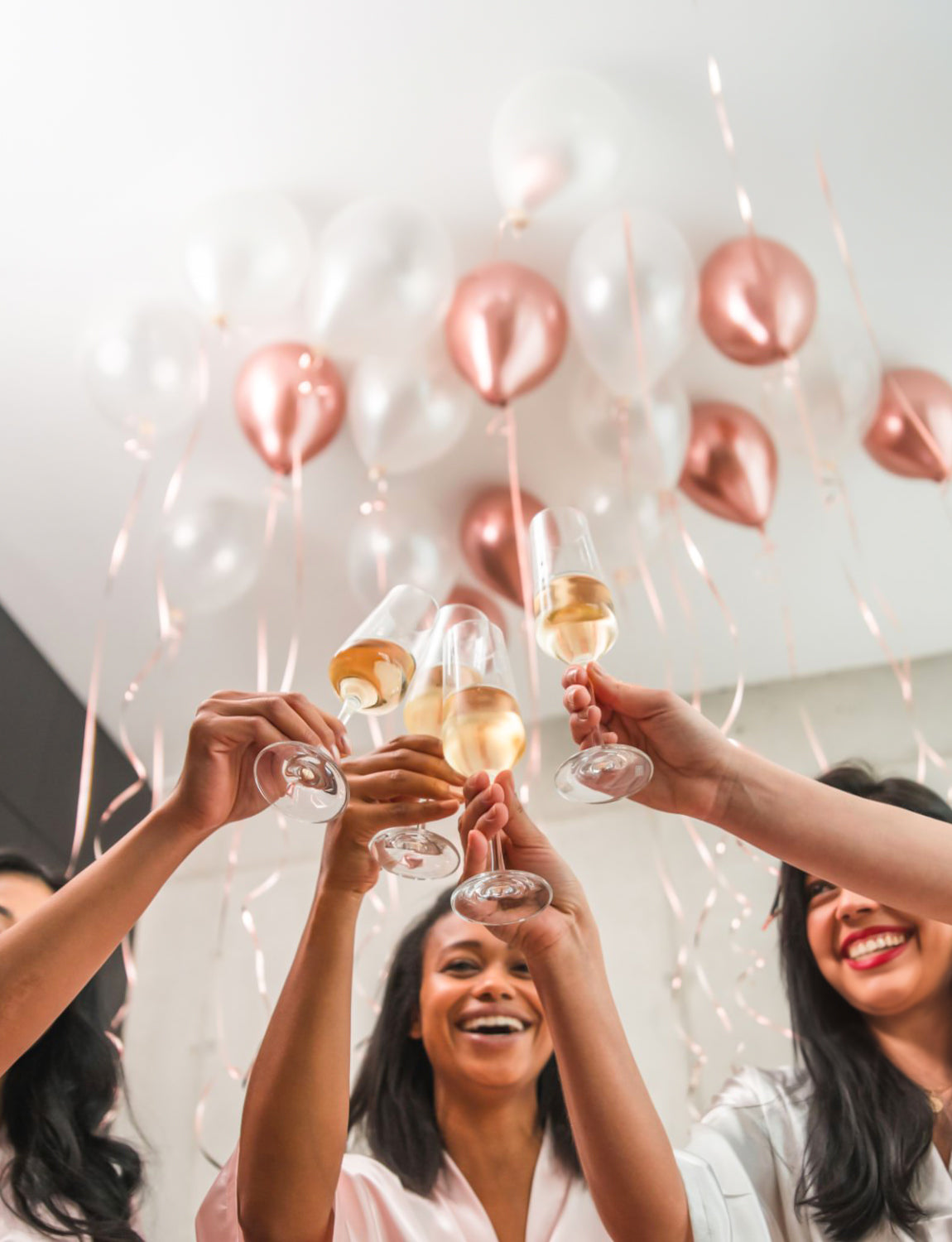 Rose Gold Balloon Garland Arch Kit,134pcs Rose Gold White Latex Balloons 18/12/10/5 Inch,Rose Gold Confetti Balloons for for Birthday Woman Girls Bachelorette Baby Shower Wedding