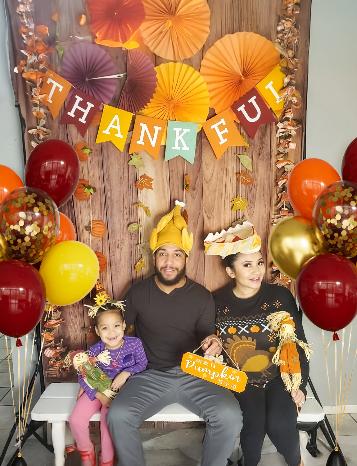 Fall Balloons, 50Pcs 12 In Thanksgiving Balloons in Burgundy Gold Orange Yellow Confetti, Autumn Latex Balloons for Family Dinner, Harvest Festival, Fall Party & Thanksgiving Decorations