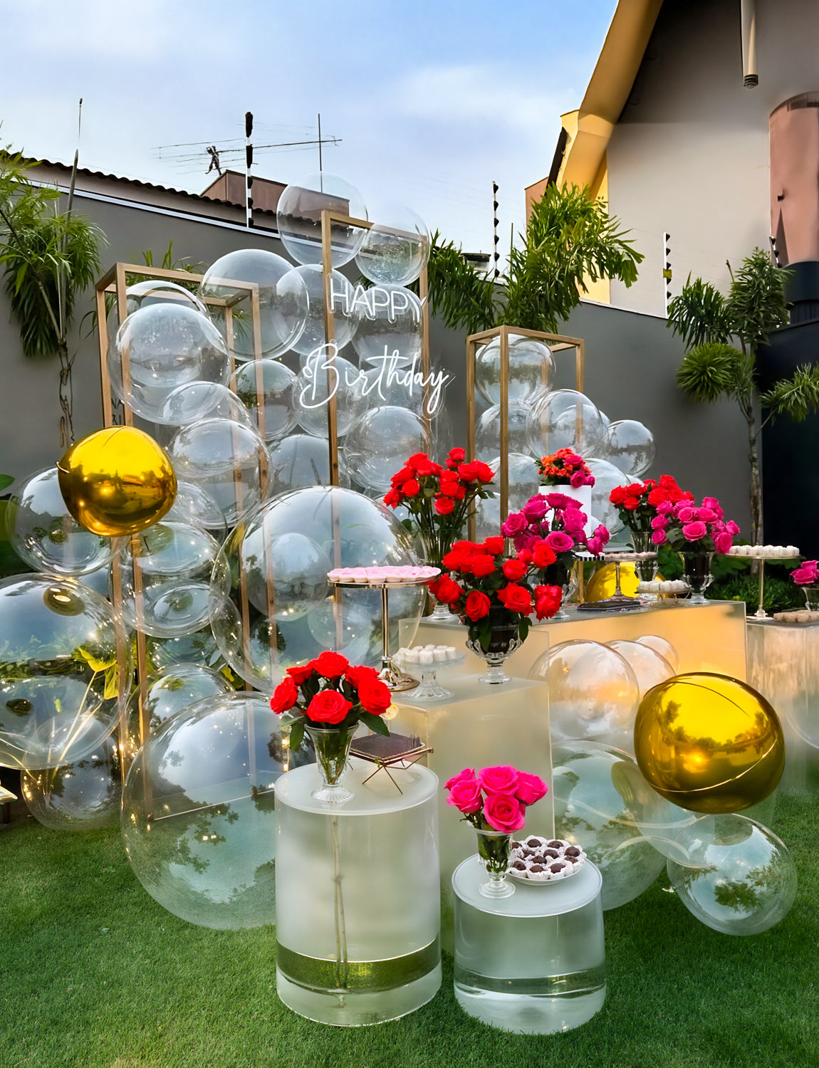 36 Inch Bobo Balloons – Transparent Clear Bubble Balloons for Stuffing with Helium, 12 Pcs Large Balloon for DIY Party Decor, Birthday, Wedding, Baby Shower, Anniversary, Indoor Outdoor Celebration