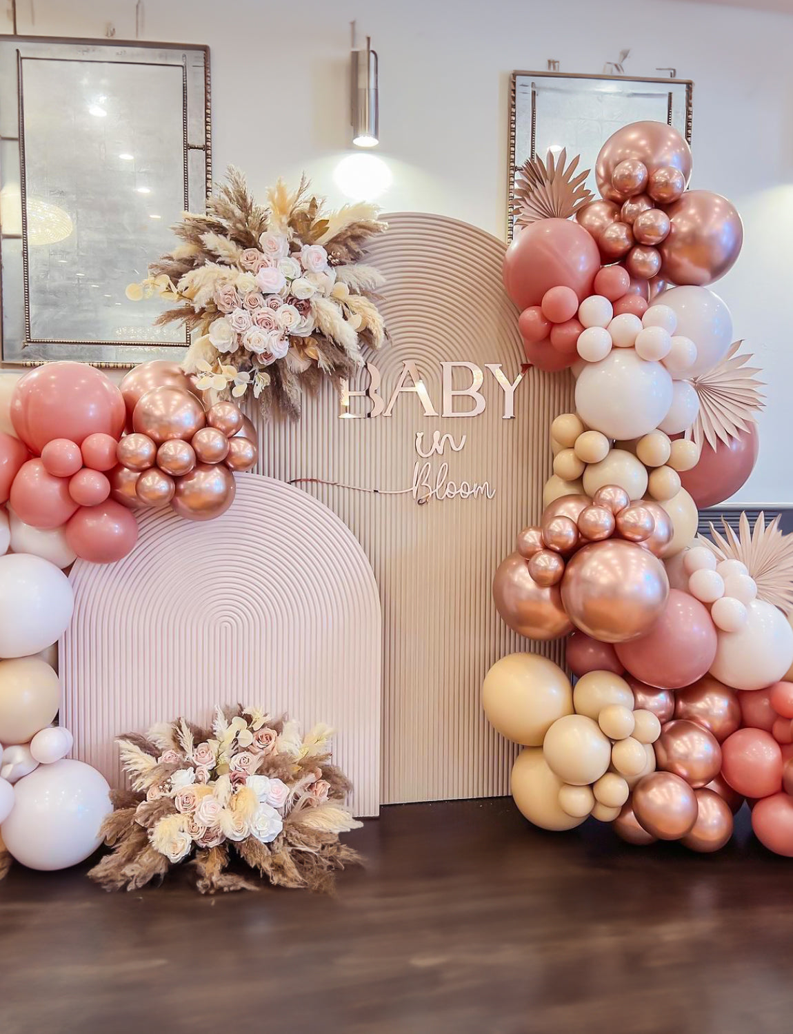 Allswt Retro Blush Pink Balloons,12 Inch 60pcs Rose Gold Balloons,Peach Dusty Pink Balloons for Birthday Baby Shower Graduation Wedding Mother's Day Party Decorations
