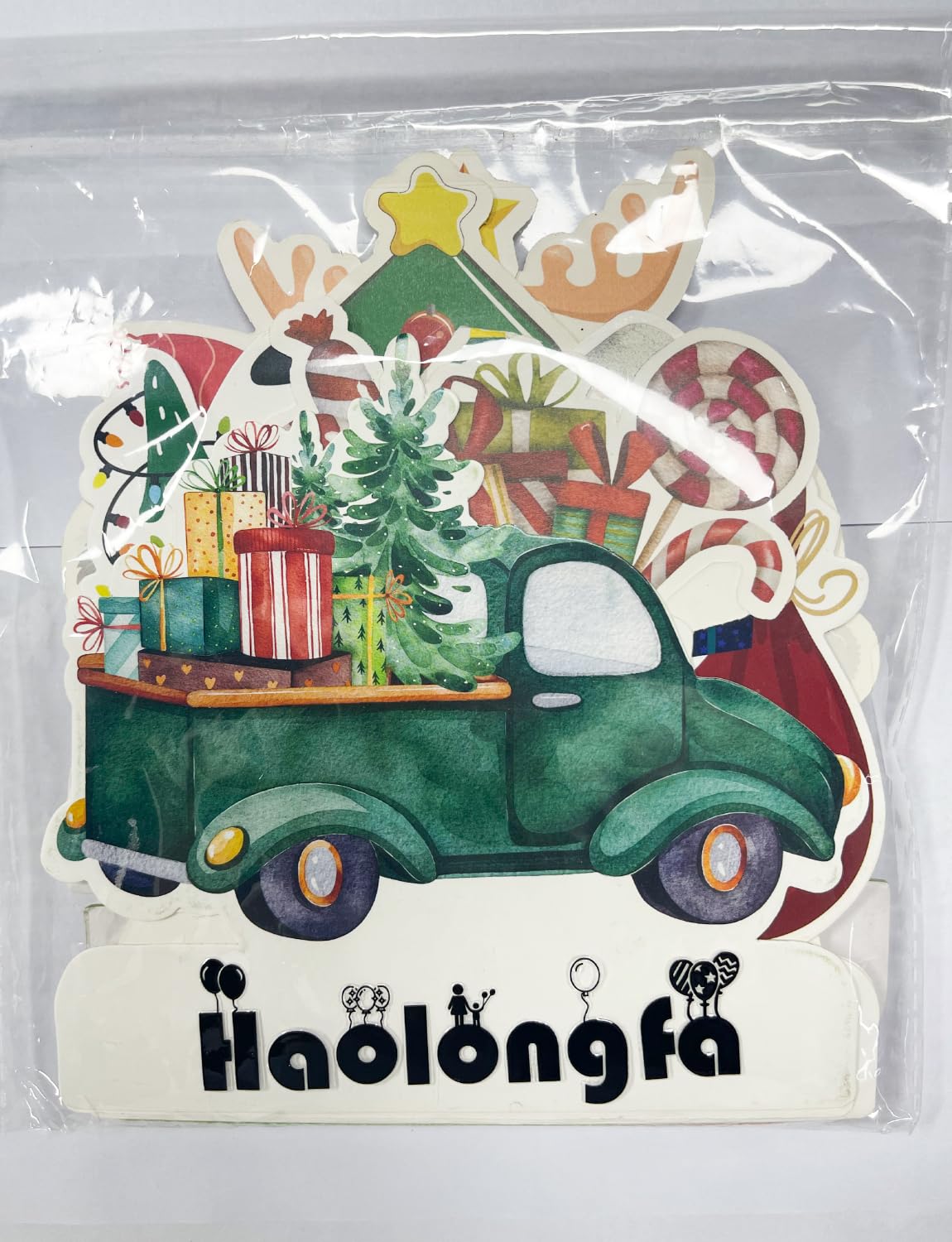 Haolongfa Christmas Honeycomb centerpieces 9 Pcs for Table Decorations,3D Honeycomb Xmas Party Decoration, Christmas Honeycomb Decorations for Holiday Santa car gifts Tree Table Conterpieces