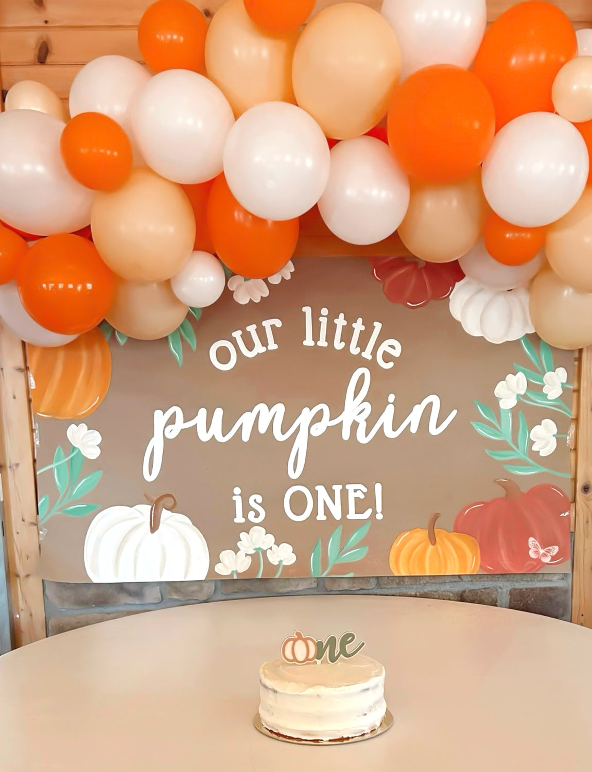 Orange and White Balloons, 12 Inch Fall Balloons for Birthday Decor | 50 PCS Orange and White Thanksgiving Balloons for Fall Theme Celebration, Baby Shower, Thanksgiving, Harvest Party Decoration