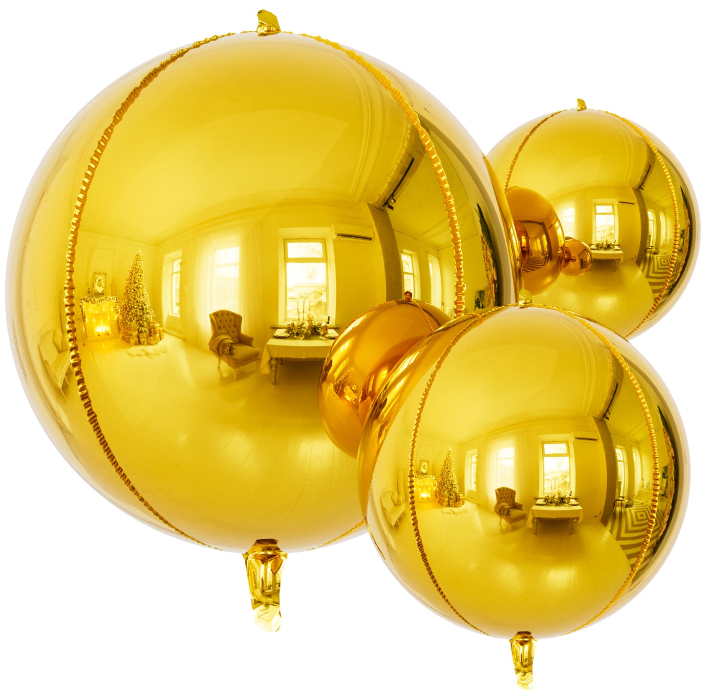 Haolongfa Gold Foil Balloons, 14 Pcs Gold Mylar Balloons for Gold Party Decorations, 22/18/10 Inch Large Gold Balloons for Birthday, Engagement, Graduations Balloons for Graduations Decorations 2025