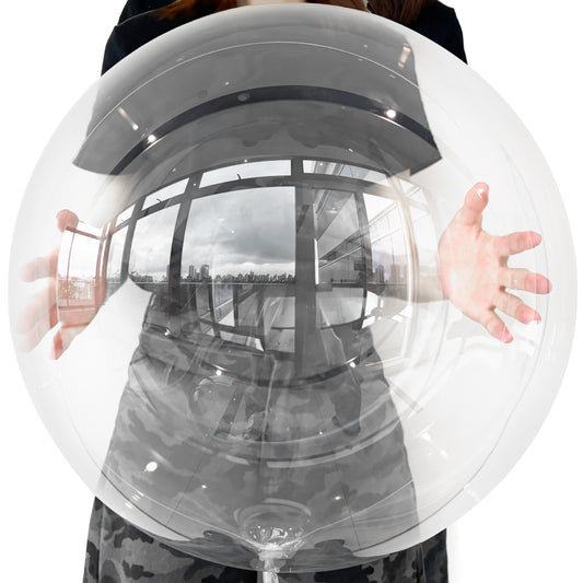 36 Inch Bobo Balloons – Transparent Clear Bubble Balloons for Stuffing with Helium, 12 Pcs Large Balloon for DIY Party Decor, Birthday, Wedding, Baby Shower, Anniversary, Indoor Outdoor Celebration