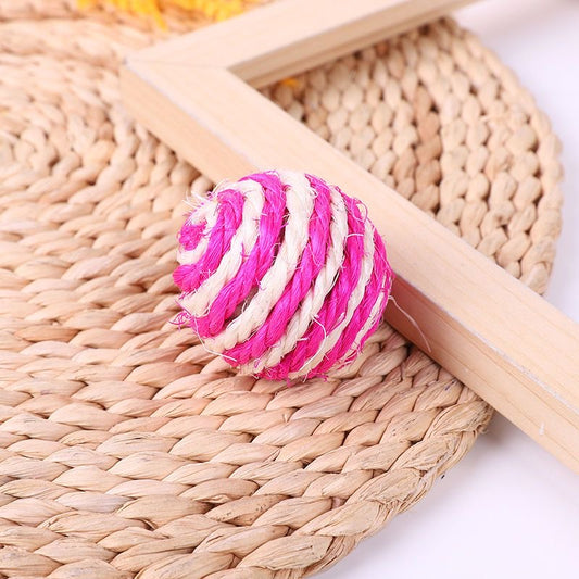 Cat Toys Balls, Woolen Yarn Cat Ball Toy with Bell Inside, Cat Toys for Indoor Cats, Interactive Cat Chew Toys for Kitty Kitten