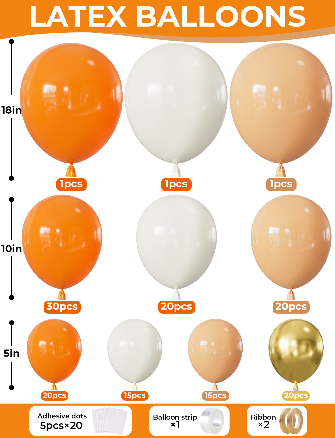 Fall Thanksgiving Balloon Arch Garland Kit – 143Pcs Sand Burnt Orange Gold Latex Balloons for Fall Wedding, Harvest, Autumn Birthday, Little Pumpkin Baby Shower, Thanksgiving Party Decor