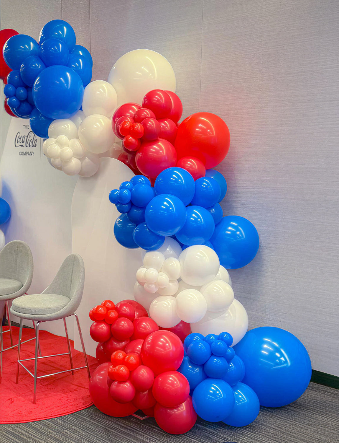 Haolongfa Red White and Blue Balloons 50 PCS, 12 Inch Patriotic Balloons