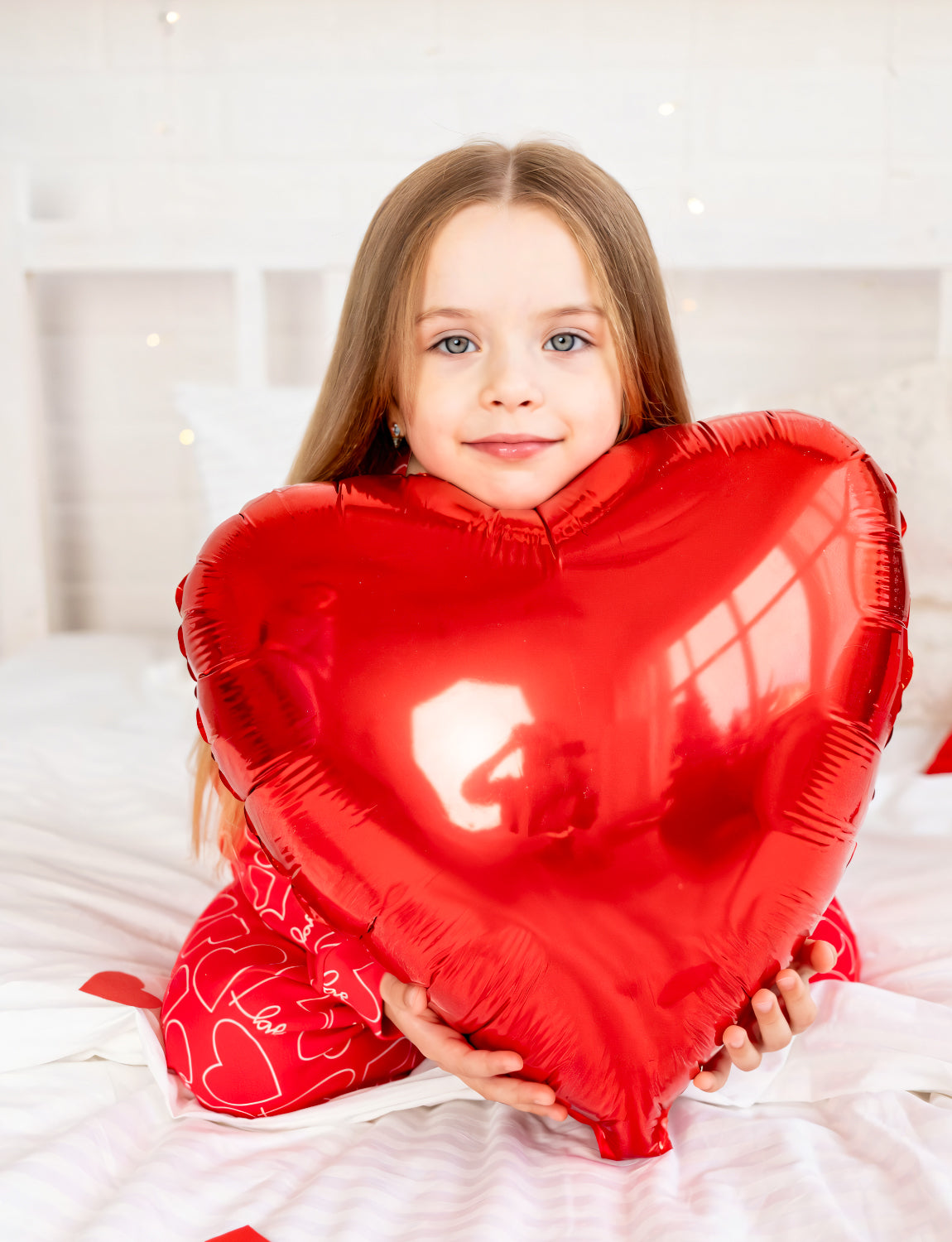 Haolongfa Valentine Balloons, 10 Inch Red Heart Balloons Kit, 30 Pcs Heart Shaped Balloons Mylar Foil Balloons  for Velentines Day Anniversary Wedding Engagement Birthday Party Decorations