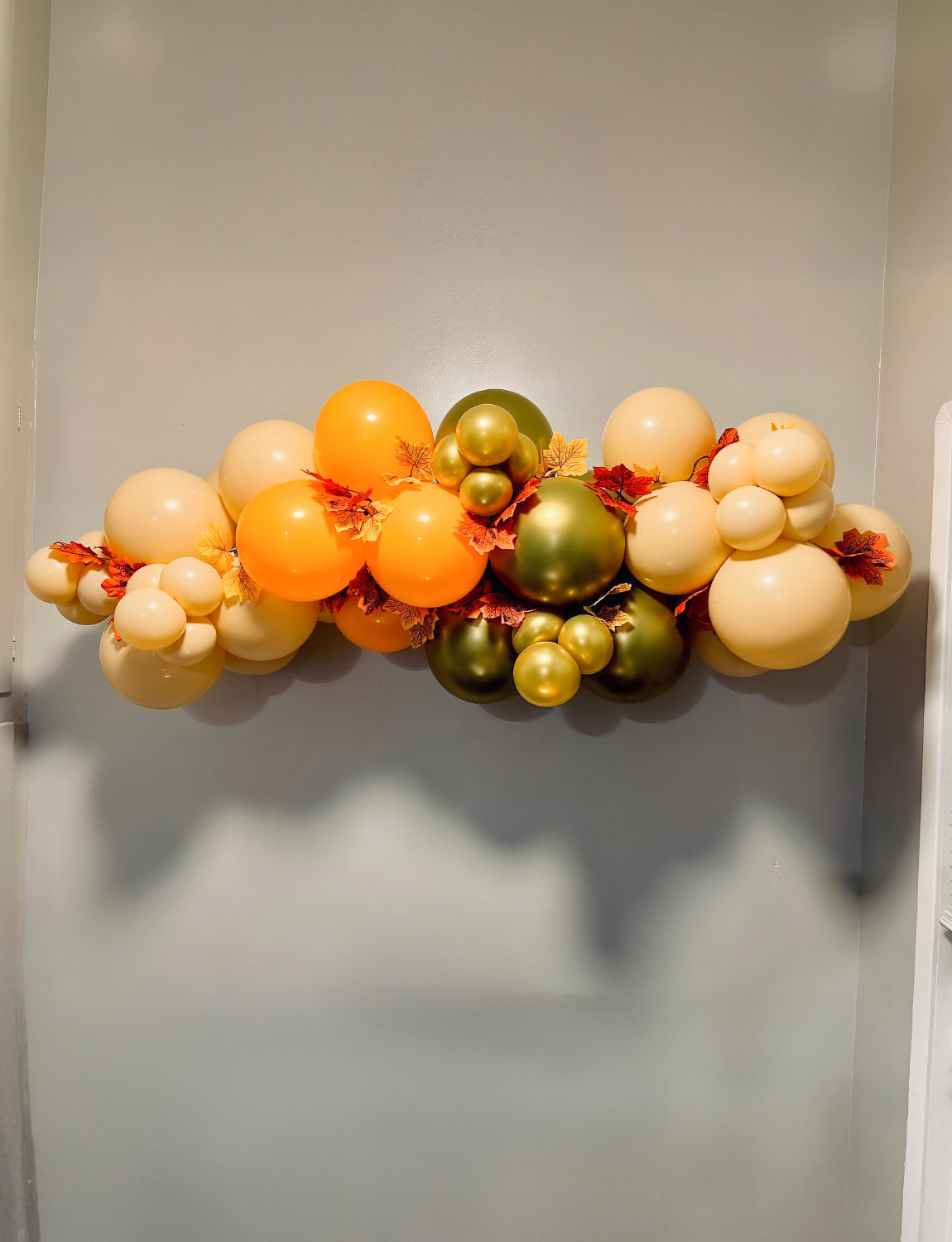 Fall Thanksgiving Balloon Arch Garland Kit – 143Pcs Sand Burnt Orange Gold Latex Balloons for Fall Wedding, Harvest, Autumn Birthday, Little Pumpkin Baby Shower, Thanksgiving Party Decor